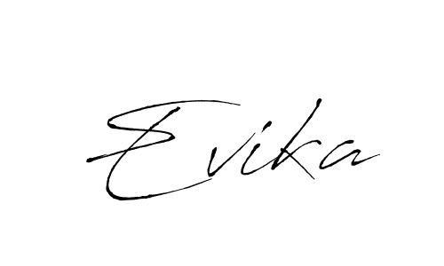 Make a beautiful signature design for name Evika. With this signature (Antro_Vectra) style, you can create a handwritten signature for free. Evika signature style 6 images and pictures png