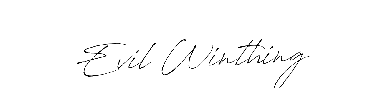 You should practise on your own different ways (Antro_Vectra) to write your name (Evil Winthing) in signature. don't let someone else do it for you. Evil Winthing signature style 6 images and pictures png