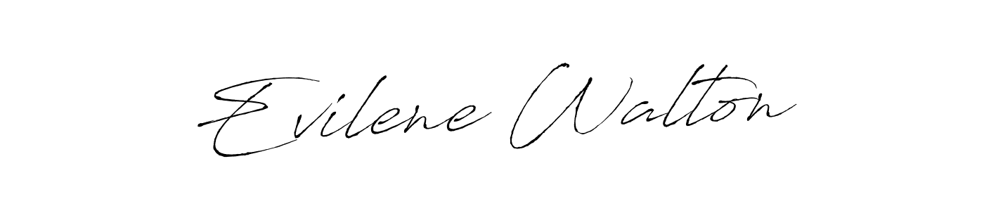 How to make Evilene Walton name signature. Use Antro_Vectra style for creating short signs online. This is the latest handwritten sign. Evilene Walton signature style 6 images and pictures png