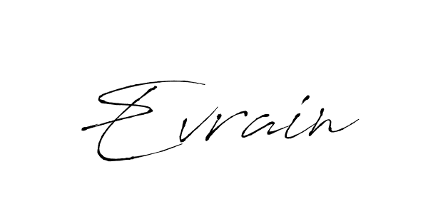 You should practise on your own different ways (Antro_Vectra) to write your name (Evrain) in signature. don't let someone else do it for you. Evrain signature style 6 images and pictures png