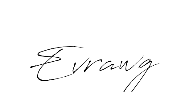How to make Evrawg name signature. Use Antro_Vectra style for creating short signs online. This is the latest handwritten sign. Evrawg signature style 6 images and pictures png