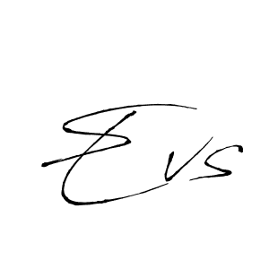 How to make Evs signature? Antro_Vectra is a professional autograph style. Create handwritten signature for Evs name. Evs signature style 6 images and pictures png