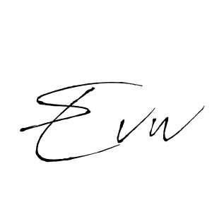 How to make Evw signature? Antro_Vectra is a professional autograph style. Create handwritten signature for Evw name. Evw signature style 6 images and pictures png