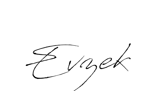 Make a beautiful signature design for name Evzek. With this signature (Antro_Vectra) style, you can create a handwritten signature for free. Evzek signature style 6 images and pictures png