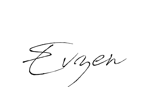 Antro_Vectra is a professional signature style that is perfect for those who want to add a touch of class to their signature. It is also a great choice for those who want to make their signature more unique. Get Evzen name to fancy signature for free. Evzen signature style 6 images and pictures png