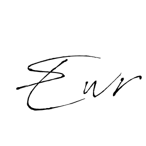 Use a signature maker to create a handwritten signature online. With this signature software, you can design (Antro_Vectra) your own signature for name Ewr. Ewr signature style 6 images and pictures png