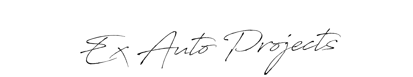 How to make Ex Auto Projects name signature. Use Antro_Vectra style for creating short signs online. This is the latest handwritten sign. Ex Auto Projects signature style 6 images and pictures png