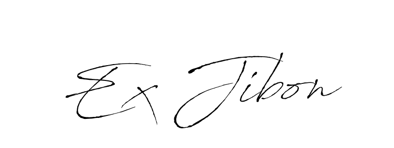 Ex Jibon stylish signature style. Best Handwritten Sign (Antro_Vectra) for my name. Handwritten Signature Collection Ideas for my name Ex Jibon. Ex Jibon signature style 6 images and pictures png