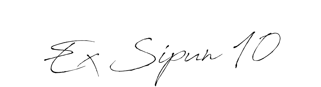 Also we have Ex Sipun 10 name is the best signature style. Create professional handwritten signature collection using Antro_Vectra autograph style. Ex Sipun 10 signature style 6 images and pictures png