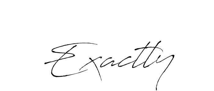 How to make Exactly signature? Antro_Vectra is a professional autograph style. Create handwritten signature for Exactly name. Exactly signature style 6 images and pictures png