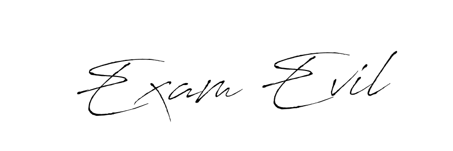 How to make Exam Evil signature? Antro_Vectra is a professional autograph style. Create handwritten signature for Exam Evil name. Exam Evil signature style 6 images and pictures png