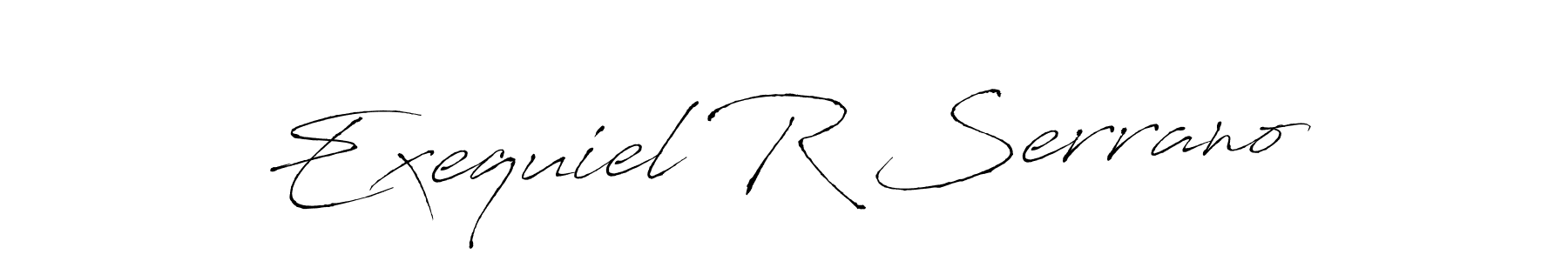 Make a beautiful signature design for name Exequiel R Serrano. Use this online signature maker to create a handwritten signature for free. Exequiel R Serrano signature style 6 images and pictures png