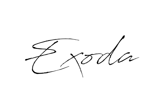 You should practise on your own different ways (Antro_Vectra) to write your name (Exoda) in signature. don't let someone else do it for you. Exoda signature style 6 images and pictures png