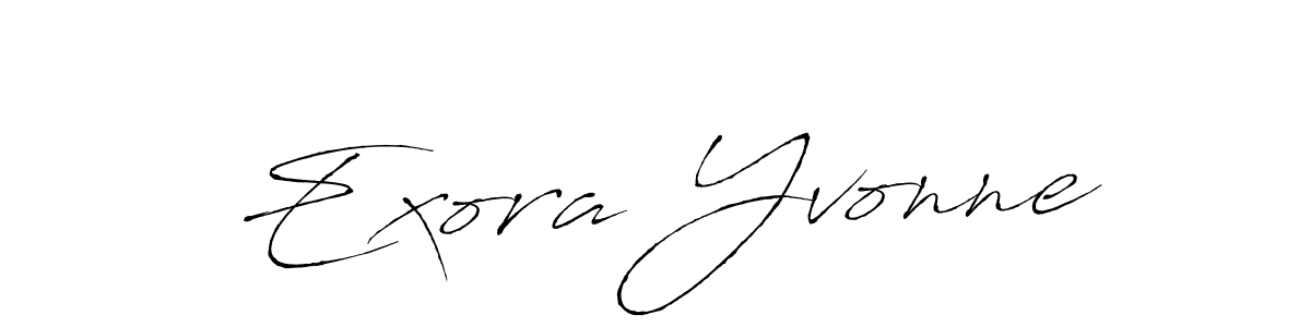 This is the best signature style for the Exora Yvonne name. Also you like these signature font (Antro_Vectra). Mix name signature. Exora Yvonne signature style 6 images and pictures png