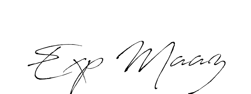 Also we have Exp Maaz name is the best signature style. Create professional handwritten signature collection using Antro_Vectra autograph style. Exp Maaz signature style 6 images and pictures png