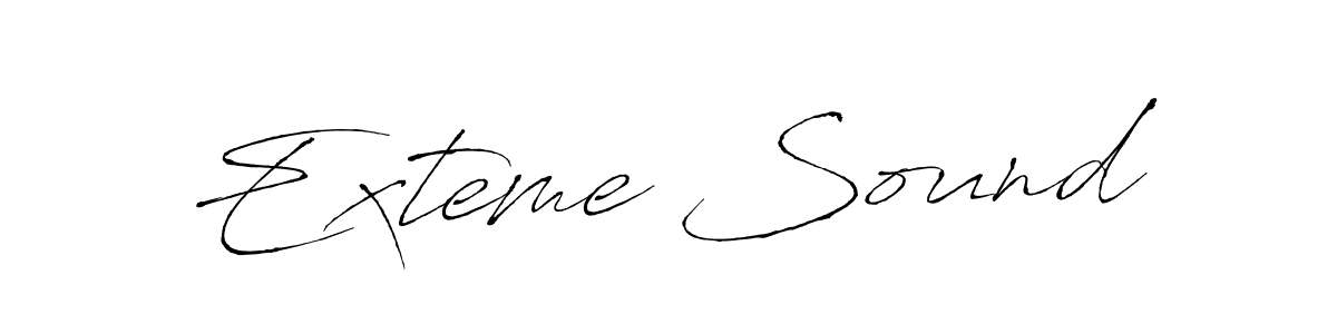 Once you've used our free online signature maker to create your best signature Antro_Vectra style, it's time to enjoy all of the benefits that Exteme Sound name signing documents. Exteme Sound signature style 6 images and pictures png