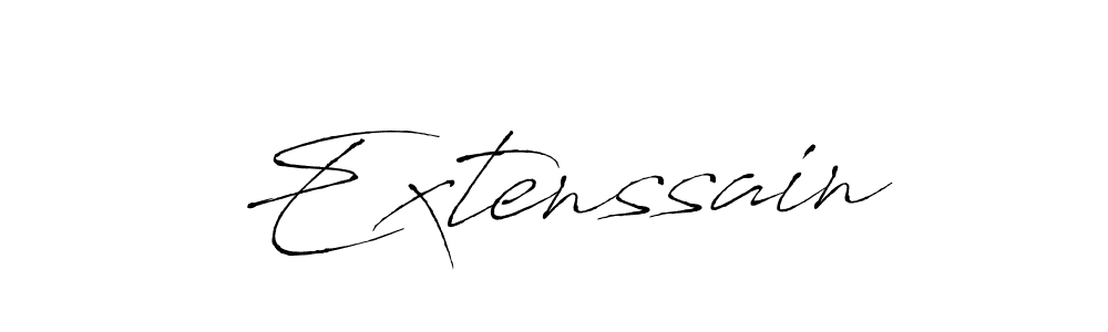 Create a beautiful signature design for name Extenssain. With this signature (Antro_Vectra) fonts, you can make a handwritten signature for free. Extenssain signature style 6 images and pictures png
