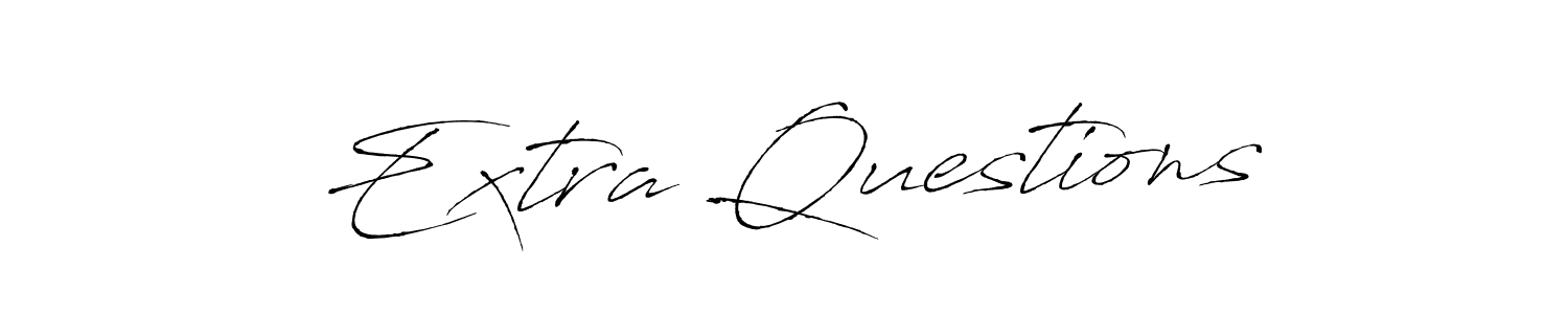 Antro_Vectra is a professional signature style that is perfect for those who want to add a touch of class to their signature. It is also a great choice for those who want to make their signature more unique. Get Extra Questions name to fancy signature for free. Extra Questions signature style 6 images and pictures png