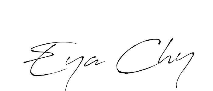 Use a signature maker to create a handwritten signature online. With this signature software, you can design (Antro_Vectra) your own signature for name Eya Chy. Eya Chy signature style 6 images and pictures png