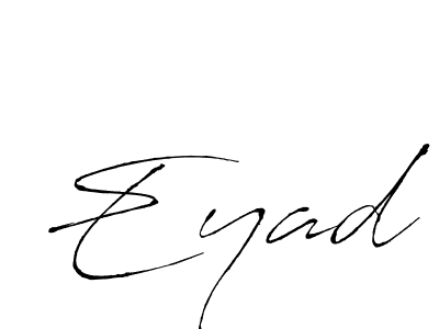 Design your own signature with our free online signature maker. With this signature software, you can create a handwritten (Antro_Vectra) signature for name Eyad. Eyad signature style 6 images and pictures png