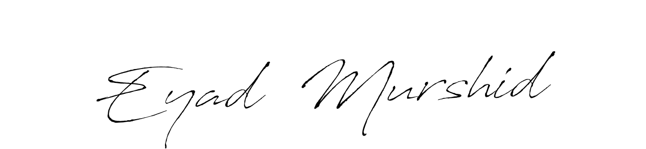 Create a beautiful signature design for name Eyad  Murshid. With this signature (Antro_Vectra) fonts, you can make a handwritten signature for free. Eyad  Murshid signature style 6 images and pictures png