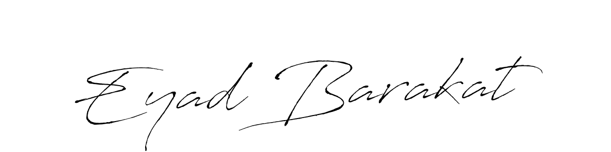 Make a beautiful signature design for name Eyad Barakat. With this signature (Antro_Vectra) style, you can create a handwritten signature for free. Eyad Barakat signature style 6 images and pictures png