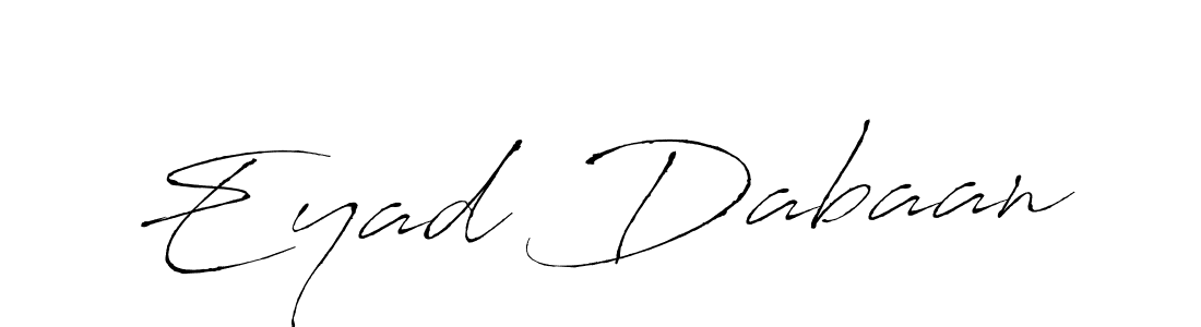 Antro_Vectra is a professional signature style that is perfect for those who want to add a touch of class to their signature. It is also a great choice for those who want to make their signature more unique. Get Eyad Dabaan name to fancy signature for free. Eyad Dabaan signature style 6 images and pictures png