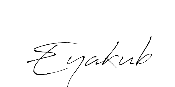 Use a signature maker to create a handwritten signature online. With this signature software, you can design (Antro_Vectra) your own signature for name Eyakub. Eyakub signature style 6 images and pictures png