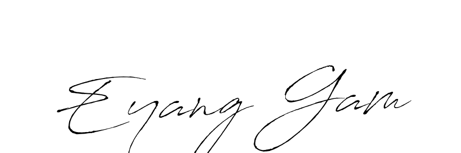 You should practise on your own different ways (Antro_Vectra) to write your name (Eyang Gam) in signature. don't let someone else do it for you. Eyang Gam signature style 6 images and pictures png