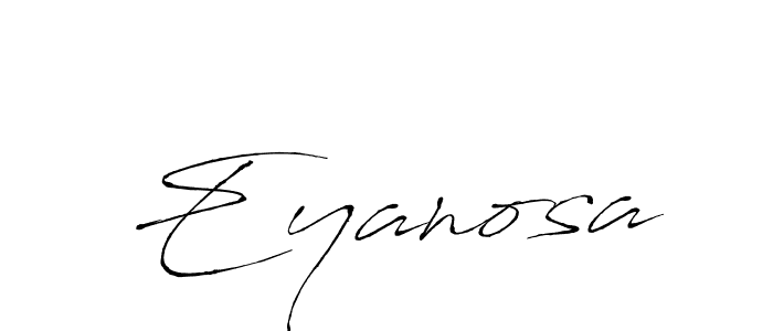 The best way (Antro_Vectra) to make a short signature is to pick only two or three words in your name. The name Eyanosa include a total of six letters. For converting this name. Eyanosa signature style 6 images and pictures png