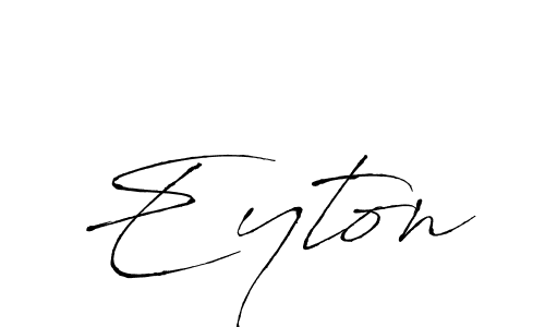 Use a signature maker to create a handwritten signature online. With this signature software, you can design (Antro_Vectra) your own signature for name Eyton. Eyton signature style 6 images and pictures png