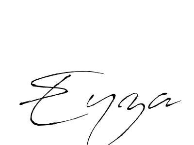 You should practise on your own different ways (Antro_Vectra) to write your name (Eyza) in signature. don't let someone else do it for you. Eyza signature style 6 images and pictures png