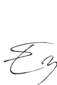 You should practise on your own different ways (Antro_Vectra) to write your name (Ez) in signature. don't let someone else do it for you. Ez signature style 6 images and pictures png