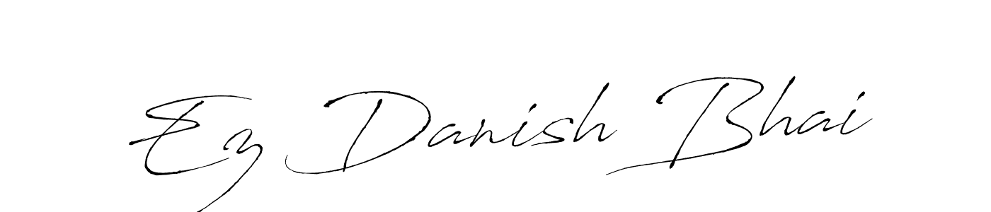 Make a beautiful signature design for name Ez Danish Bhai. With this signature (Antro_Vectra) style, you can create a handwritten signature for free. Ez Danish Bhai signature style 6 images and pictures png