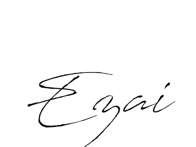 How to make Ezai signature? Antro_Vectra is a professional autograph style. Create handwritten signature for Ezai name. Ezai signature style 6 images and pictures png
