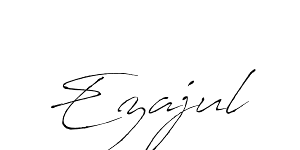 Design your own signature with our free online signature maker. With this signature software, you can create a handwritten (Antro_Vectra) signature for name Ezajul. Ezajul signature style 6 images and pictures png