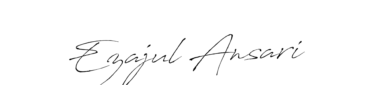 if you are searching for the best signature style for your name Ezajul Ansari. so please give up your signature search. here we have designed multiple signature styles  using Antro_Vectra. Ezajul Ansari signature style 6 images and pictures png
