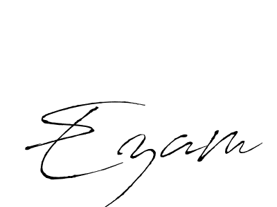 Use a signature maker to create a handwritten signature online. With this signature software, you can design (Antro_Vectra) your own signature for name Ezam. Ezam signature style 6 images and pictures png