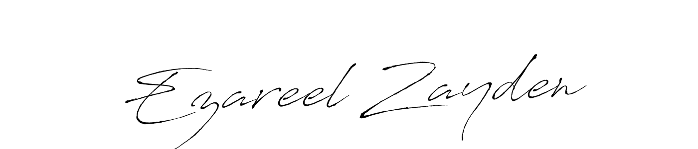 Ezareel Zayden stylish signature style. Best Handwritten Sign (Antro_Vectra) for my name. Handwritten Signature Collection Ideas for my name Ezareel Zayden. Ezareel Zayden signature style 6 images and pictures png