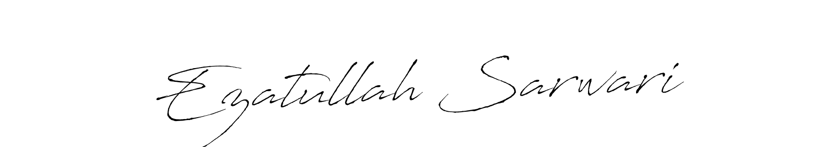 The best way (Antro_Vectra) to make a short signature is to pick only two or three words in your name. The name Ezatullah Sarwari include a total of six letters. For converting this name. Ezatullah Sarwari signature style 6 images and pictures png