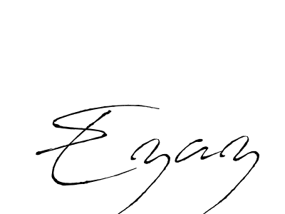 Design your own signature with our free online signature maker. With this signature software, you can create a handwritten (Antro_Vectra) signature for name Ezaz. Ezaz signature style 6 images and pictures png