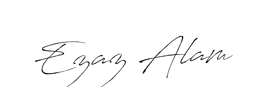 Create a beautiful signature design for name Ezaz Alam. With this signature (Antro_Vectra) fonts, you can make a handwritten signature for free. Ezaz Alam signature style 6 images and pictures png