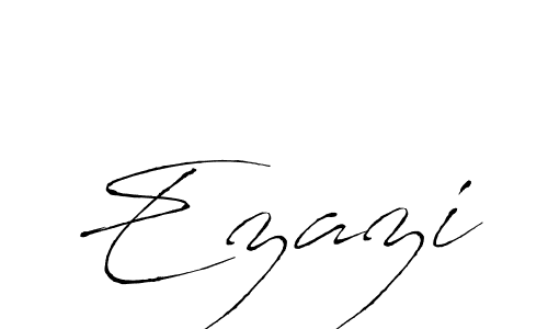 How to make Ezazi name signature. Use Antro_Vectra style for creating short signs online. This is the latest handwritten sign. Ezazi signature style 6 images and pictures png