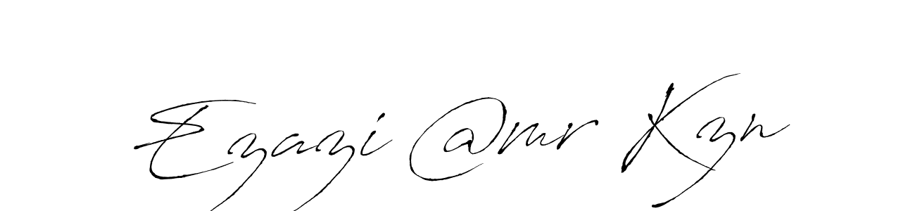 Make a beautiful signature design for name Ezazi @mr Kzn. With this signature (Antro_Vectra) style, you can create a handwritten signature for free. Ezazi @mr Kzn signature style 6 images and pictures png