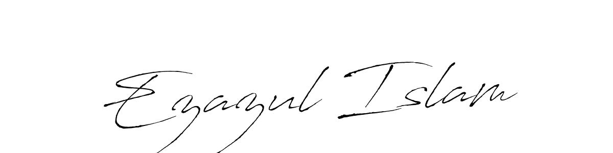 Use a signature maker to create a handwritten signature online. With this signature software, you can design (Antro_Vectra) your own signature for name Ezazul Islam. Ezazul Islam signature style 6 images and pictures png