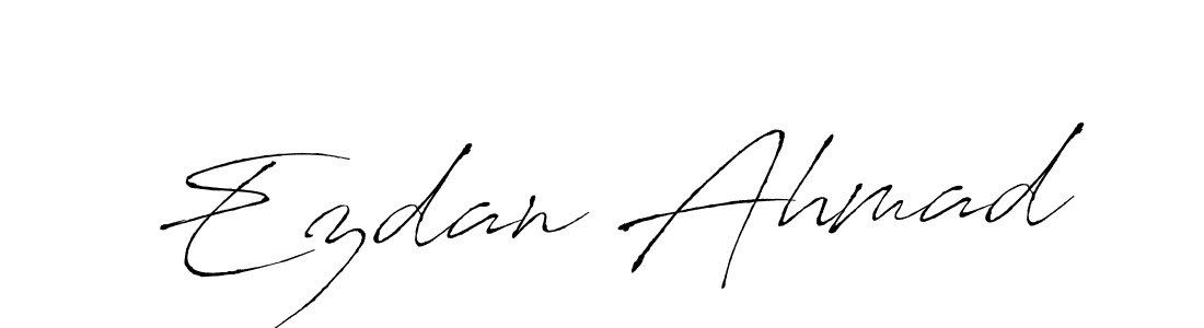 Also You can easily find your signature by using the search form. We will create Ezdan Ahmad name handwritten signature images for you free of cost using Antro_Vectra sign style. Ezdan Ahmad signature style 6 images and pictures png