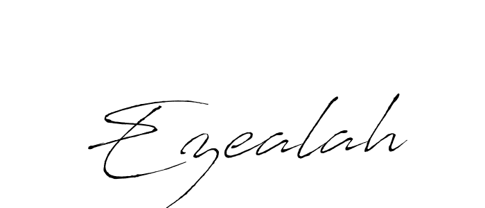 Create a beautiful signature design for name Ezealah. With this signature (Antro_Vectra) fonts, you can make a handwritten signature for free. Ezealah signature style 6 images and pictures png