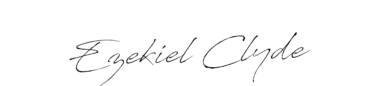 Once you've used our free online signature maker to create your best signature Antro_Vectra style, it's time to enjoy all of the benefits that Ezekiel Clyde name signing documents. Ezekiel Clyde signature style 6 images and pictures png