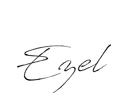 How to make Ezel signature? Antro_Vectra is a professional autograph style. Create handwritten signature for Ezel name. Ezel signature style 6 images and pictures png