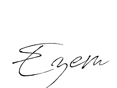 Use a signature maker to create a handwritten signature online. With this signature software, you can design (Antro_Vectra) your own signature for name Ezem. Ezem signature style 6 images and pictures png